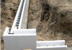 The beginning of our foundation walls (Garage)