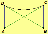 Saccheri quadrilateral with diagonals