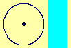 Circle in Missing-strip plane with a <= - r