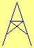 Euclid's diagram for pons asinorum (Bridge of Asses)