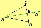 Diagram for proof of pons asinorum