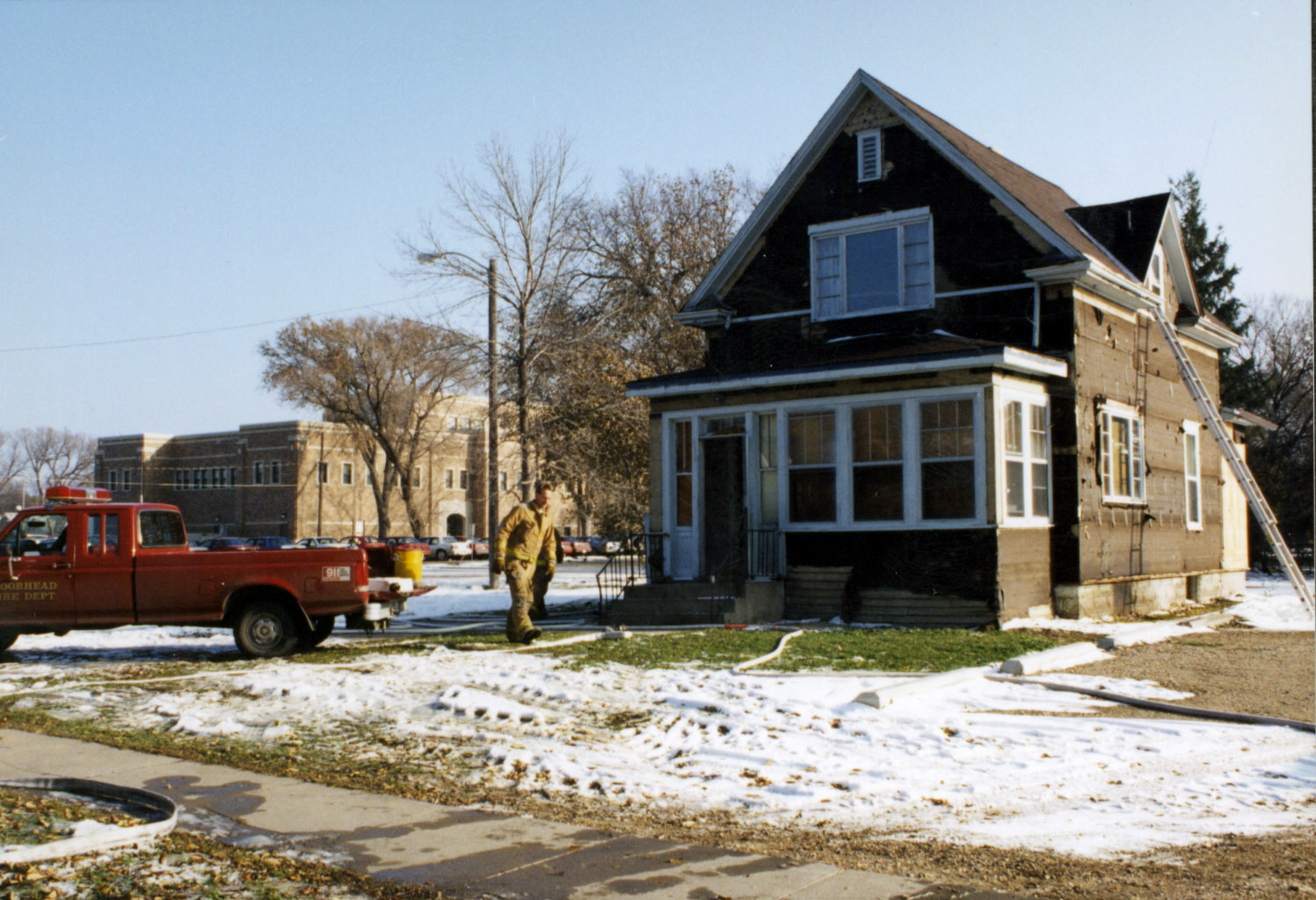 house burned