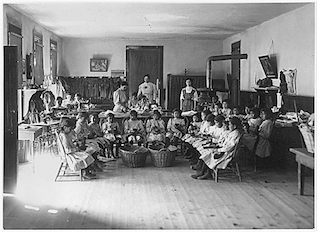 Sewing Class, Albuquerque Indian School